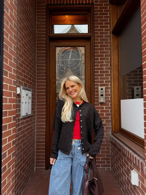 Coco Cutie Cardigan // Chocolate